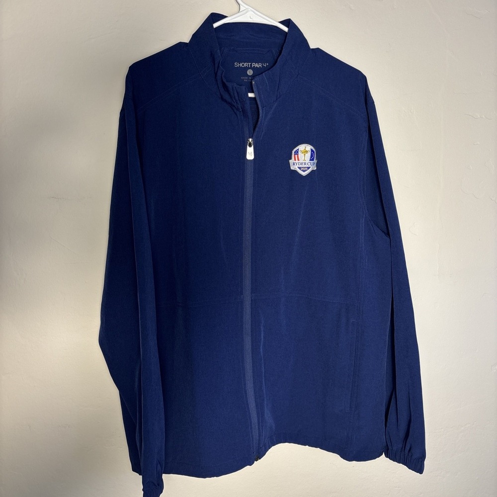 Short Par 4 Mens Large Jacket Classic Navy Windbreaker Ryder Cup 2025 RN 137794
